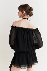 ANGEL HOOK DRESS black