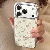Vintage Coated Flower Print iPhone Case