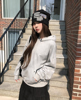 Mix Patch Button Beanie