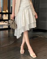 Prmiten unbalanced skirt