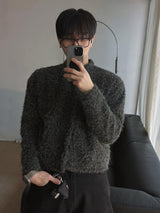 ASCLO Hairy Crop Cardigan (3color)