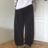 Leno incision fleece two-way wide pants