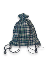 000 Design Check Gym Sack / Navy
