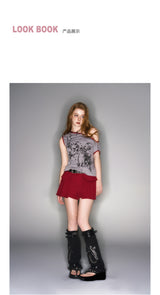 2025 Spring/Summer New Large Pocket Red Shorts