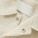 Bound Tweed Half Shirt Jacket 