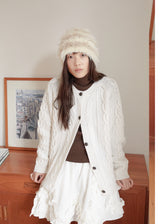 Teddy Bear Beanie - Beige
