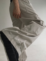 curved dyeing strap wide pants(2colors)
