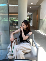 El's Summer Linen Wide Slacks / 2 colors