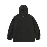 [24SS LSD COLLECTION] MUGUNG Stitch Recycled Hoodie Windbreaker_Black