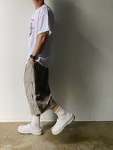 Metal Nylon Cargo Half Pants 3C