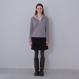 Melange Snap Knit Polar Tee