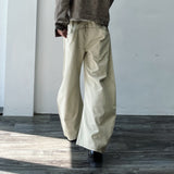 Geometric Panel Rivet Curved pants