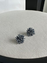 beads pop earring - navy