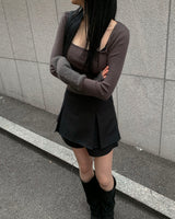 Pleated pants skirt
