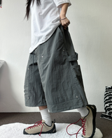 RIVET カーペンターストラップナイロンバミューダ 🩶🤍🖤3COLOR