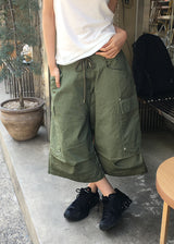 リベットピンタックバミューダパンツ