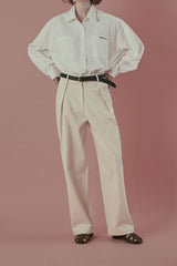 Cotton chino pants_cream