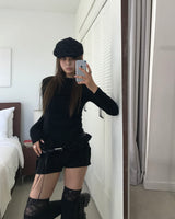 レースフリルニーソックス