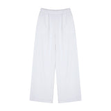 Twill Wide Pants White