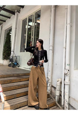 Super Pintuck Wide Cotton Pants