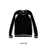 ブロージップカラーカーディガン(4color)
