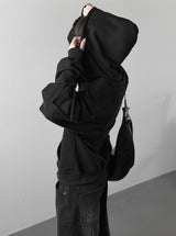 (unisex) ケトリックポケットツーウェイフードジップアップ