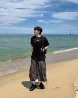 Shuren Shirring Cargo Bermuda Pants