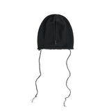 LONG STRING MESH BEANIE (BLACK)