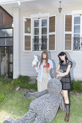 BABYDOLL DRESS IN BLACK CHECK