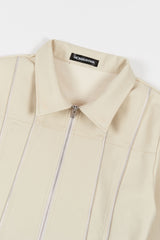 DENIM LINE ZIPPER JACKET (IVORY)