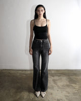 Metal Triclipse Regular Fit Bootcut Denim Pants Gray