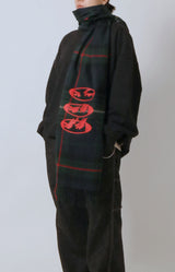 Eye muffler Check green