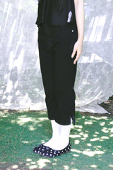 STRETCH CUT-OFF CAPRI PANTS