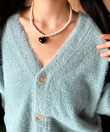 5-BUTTON ANGORA OVERSIZED LOOSE CARDIGAN 🖤 UNIQUE WINTER TOP ZIP-UP