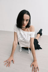 ハート2Tシャツ (white)