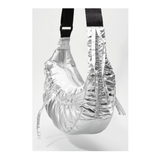 2WAY SHIRRING MAY LILY BAG_SILVER