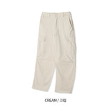 LMN エッセンシャルコットンカーゴワイドパンツ (4 colors)