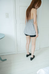 balloon halterneck sleeveless top(3colors)