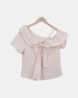 Lohain Ribbon Off-Shoulder Blouse