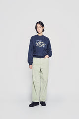 24FW スクリプトハートレタリングウィメンズスウェットシャツ ライトネイビー