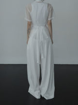 Curble Round Pocket Pintuck Pants