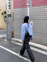 Normable wool winter tweed jacket