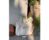 stripe reversible bag - candy pink