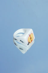 APPLE HUNT RING (White)