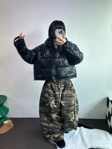 カモフラージュミリタリーサイドピンタックロングパンツ 🖤💚2カラー