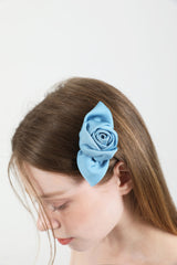 Rose Satin Hair Pin