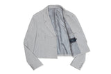 SHINING LOGO CROP BLAZER