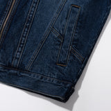 BINDING POINT DENIM JACKET
 - BLUE