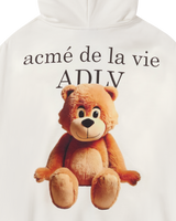 25FW AC BEAR BASIC LOGO HOODIE ZIP UP CREAM
