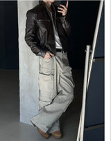 [Unisex] Dyeing string multi cargo pants(3color)